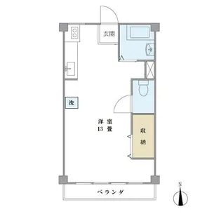 浅川コーポ【4階】の間取り