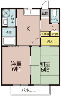 サモワール・ド・新田【1階】の間取り