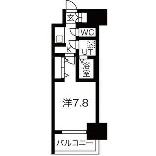 メイクス名駅太閤【7階】の間取り