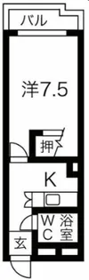 パールマンション東十条【1階】の間取り