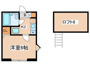 ローズマンション【2階】の間取り