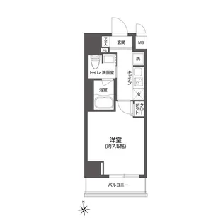 ルクレ上野【4階】の間取り
