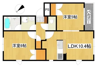 ヒルズ・カルマーレ【1階】の間取り