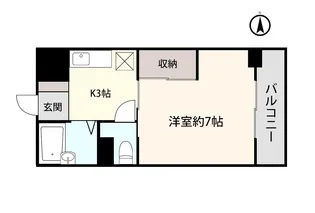 アシストプリンス青森【3階】の間取り