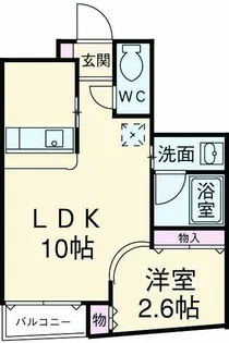 ふくや【7階】の間取り
