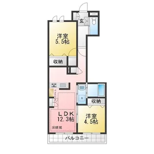 LA SEINE【3階】の間取り
