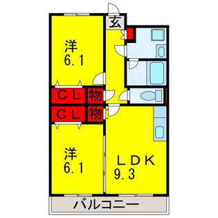 アルエット【2階】の間取り