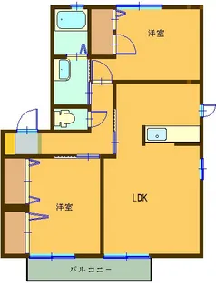 サンソレイユ【2階】の間取り