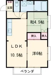 ベルメゾンA【2階】の間取り