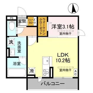 ark西城南【2階】の間取り