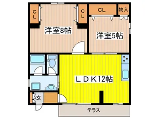 仁藤ハウス【1階】の間取り
