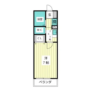 サニーコート向山 B棟【2階】の間取り