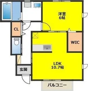 ポライトリーB【1階】の間取り