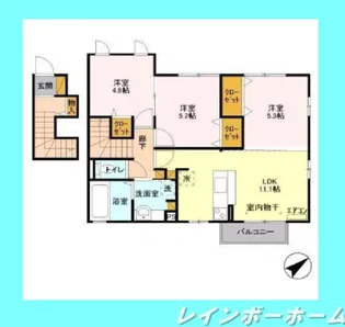 フォリウム【2階】の間取り