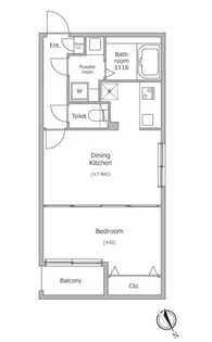 ラクラス四谷三丁目【2階】の間取り