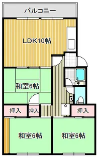 ヴィラ伊藤【1階】の間取り