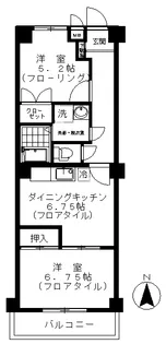 ヒルズ下北沢【4階】の間取り