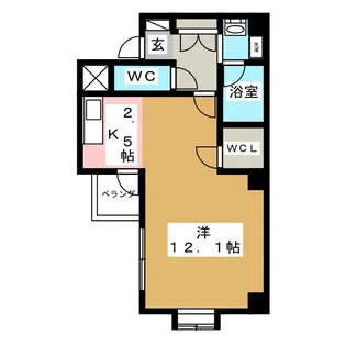 HIRO尾頭橋【6階】の間取り