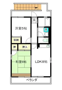 サンハイツ【2階】の間取り