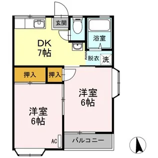 ドリームタウン【2階】の間取り