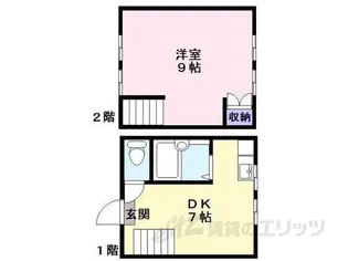 1DKの間取り画像