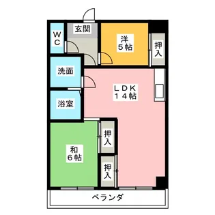 グリーン立石【2階】の間取り