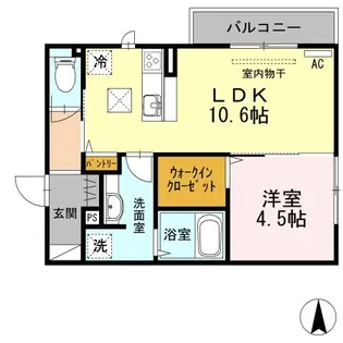 新潟県長岡市草生津1【アパート】の間取り