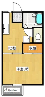 メゾンジュネス【1階】の間取り