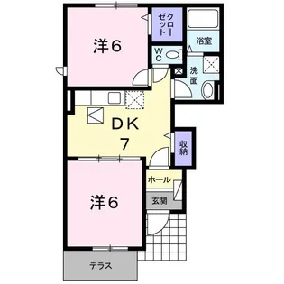 アトレ城原I【1階】の間取り