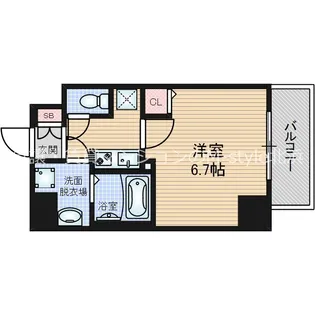 1Kの間取り画像