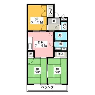 グランドハイツ豊田【4階】の間取り