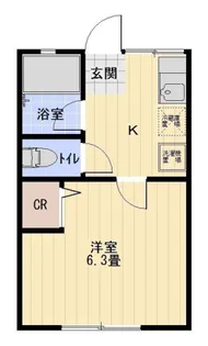1Kの間取り画像
