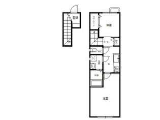 ル・メイユール売市【2階】の間取り