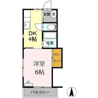 シュロス A【2階】の間取り