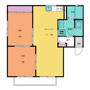 ディアステージ A棟【2階】の間取り