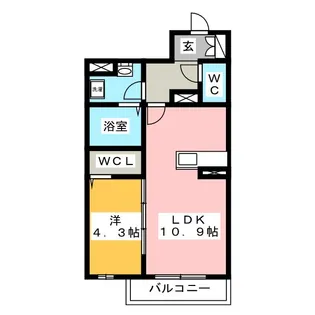 ダイヤモンドヒルズ常滑栄町【1階】の間取り