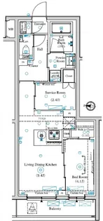 東京都練馬区中村3【マンション】の間取り