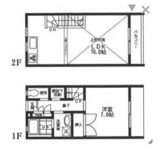神奈川県川崎市中原区上小田中6【一戸建】の間取り