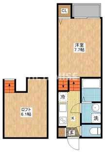 modern palazzo諫早Liberta【1階】の間取り