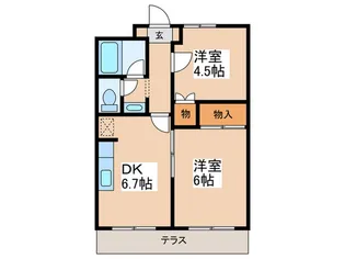 ソフィアつきみ野【2階】の間取り
