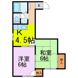 2Kの間取り画像