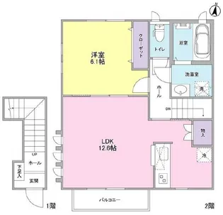 Halcyon Place(ハルシオンプレイス)G棟【2階】の間取り