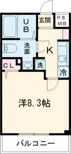 VERXEEDαAYASE【2階】の間取り