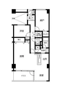 1LDKの間取り画像