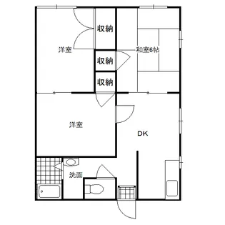 ハピネスハイム【2階】の間取り