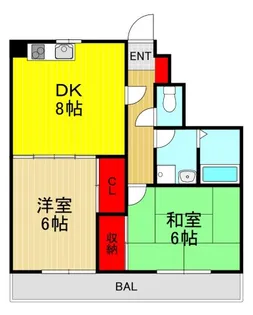 第五メゾン小泉芝新町【4階】の間取り