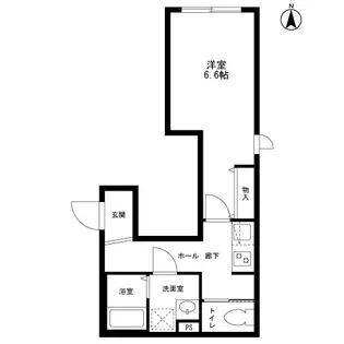 ブランシュ四谷左門町【2階】の間取り
