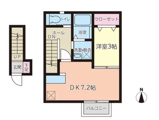 宮城県仙台市太白区泉崎1【アパート】の間取り