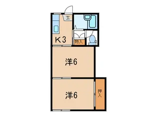 南ヶ丘ハイツ【2階】の間取り