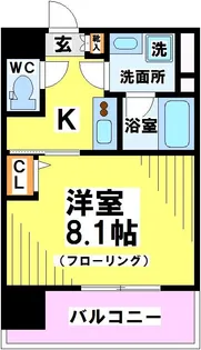 ZOOM調布【6階】の間取り